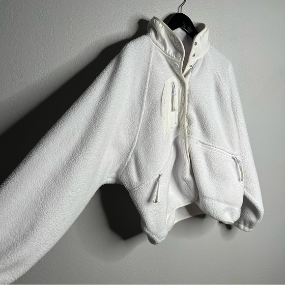 Free People FP Movement Hit The Slopes Fleece Jacket - White - Picture 2 of 9